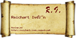 Reichart Iván névjegykártya